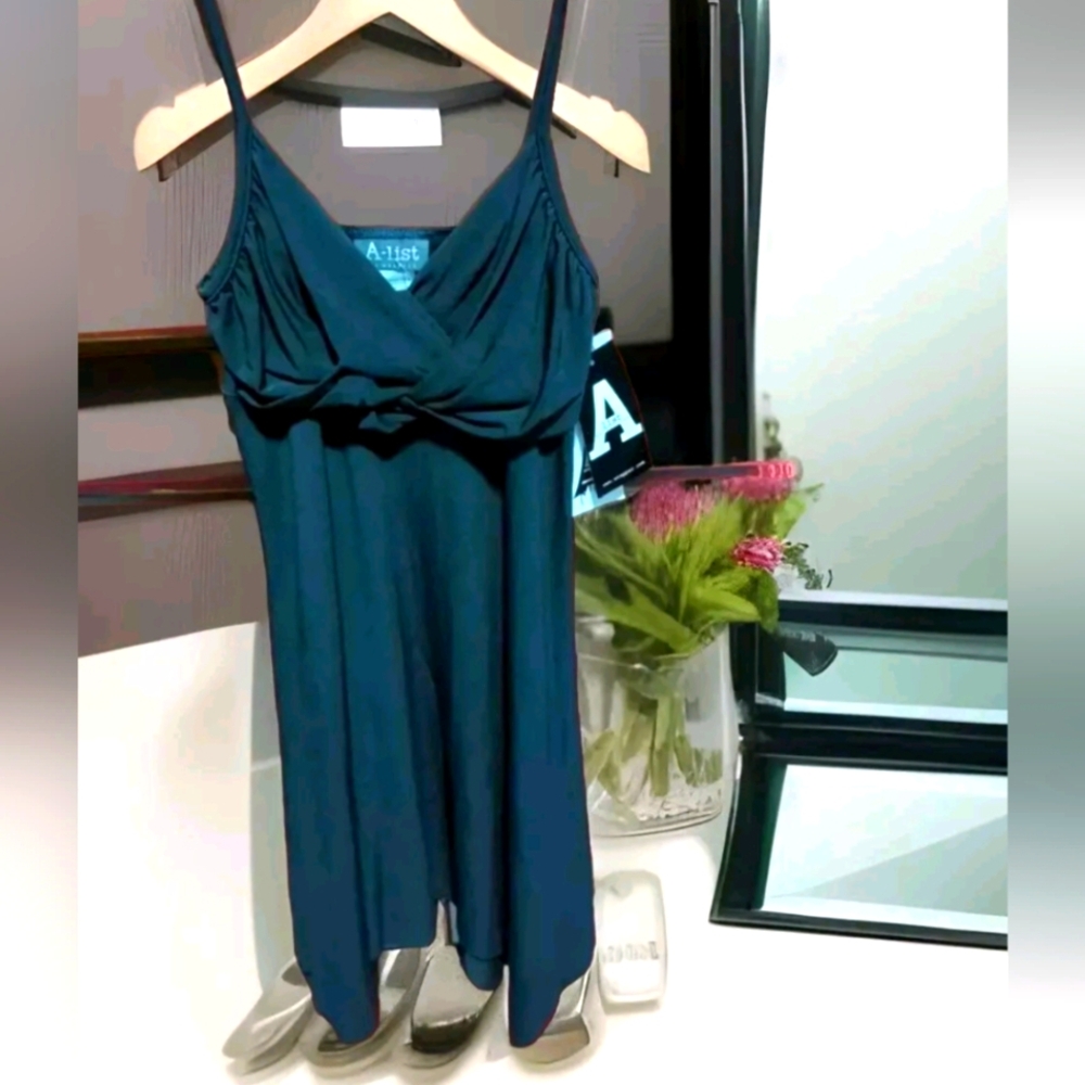 A-List By Wrapper Formal Dress  Asymmetrical Black Tie Event Party Holiday NWT